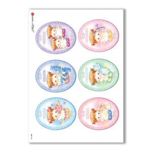 BABY-0034. Papel de Arroz niños para decoupage