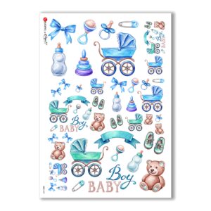 BABY-0037. Papel de Arroz niños para decoupage