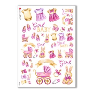 BABY-0038. Papel de Arroz niños para decoupage