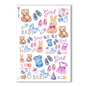 BABY-0039. Papel de Arroz niños para decoupage
