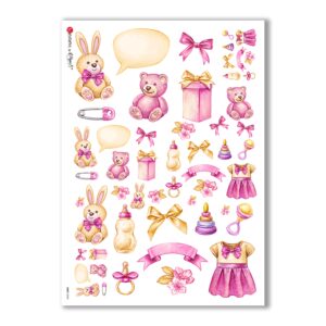 BABY-0040. Papel de Arroz niños para decoupage