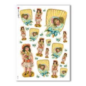 BABY-0043. Papel de Arroz niños para decoupage