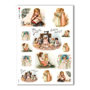 BABY-0045. Papel de Arroz niños para decoupage