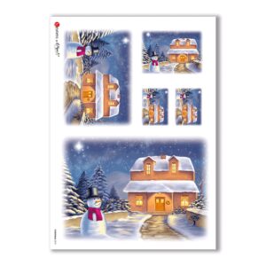 CHRISTMAS-0018. Papel de Arroz Navidad para decoupage.
