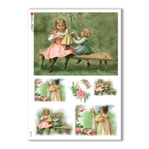 BABY-0046. Papel de Arroz niños para decoupage