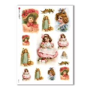 BABY-0047. Papel de Arroz niños para decoupage