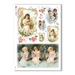 BABY-0049. Papel de Arroz niños para decoupage