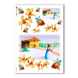 CHRISTMAS-0019. Papel de Arroz Navidad para decoupage.