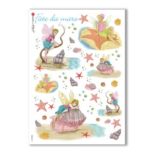 FAIRIES-0005. Papel de Arroz hadas para decoupage.