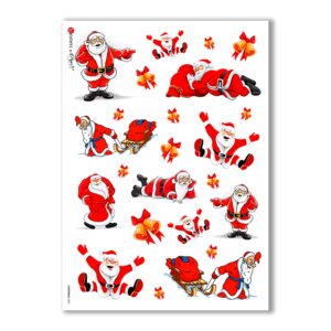 CHRISTMAS-0023. Papel de Arroz Navidad para decoupage.