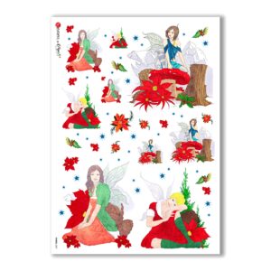 FAIRIES-0007. Papel de Arroz hadas para decoupage.