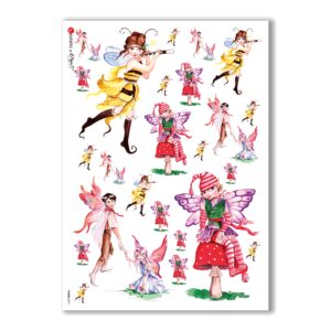 FAIRIES-0011. Papel de Arroz hadas para decoupage.