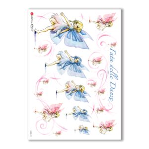 FAIRIES-0013. Papel de Arroz hadas para decoupage.