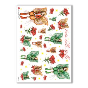 FAIRIES-0014. Papel de Arroz hadas para decoupage.