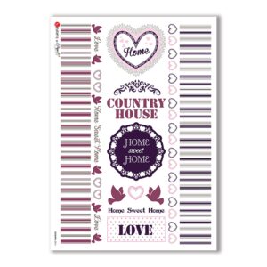 COUNTRY-0016. Papel de Arroz country para decoupage.