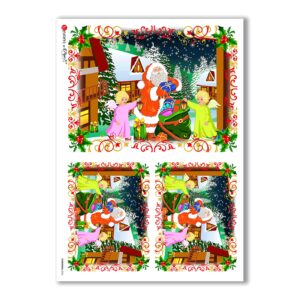 CHRISTMAS-0026. Papel de Arroz Navidad para decoupage.