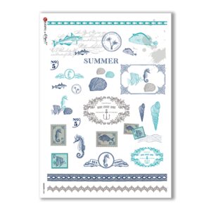 COUNTRY-0025. Papel de Arroz country para decoupage.