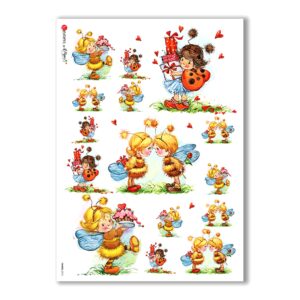 FAIRIES-0018. Papel de Arroz hadas para decoupage.