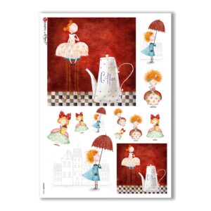 COUNTRY-0034. Papel de Arroz country para decoupage.