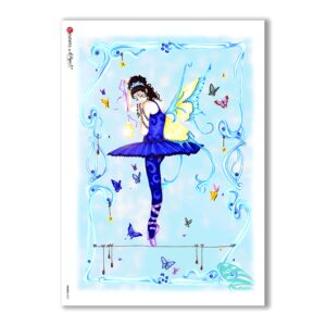 FAIRIES-0027. Papel de Arroz hadas para decoupage.