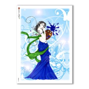 FAIRIES-0031. Papel de Arroz hadas para decoupage.