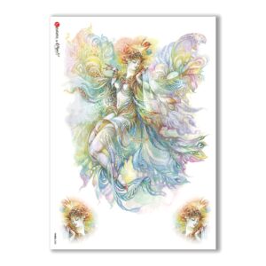 FAIRIES-0032. Papel de Arroz hadas para decoupage.