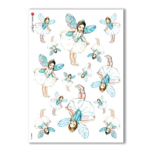 FAIRIES-0037. Papel de Arroz hadas para decoupage.