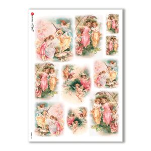 FAIRIES-0039. Papel de Arroz hadas para decoupage.