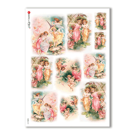 FAIRIES-0039. Papel de Arroz hadas para decoupage.