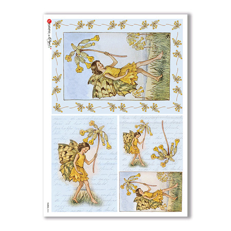 FAIRIES-0045. Papel de Arroz hadas para decoupage.
