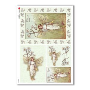FAIRIES-0046. Papel de Arroz hadas para decoupage.