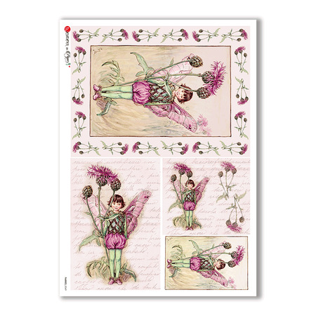 FAIRIES-0049. Papel de Arroz hadas para decoupage.