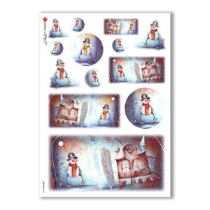 CHRISTMAS-0033. Papel de Arroz Navidad para decoupage.