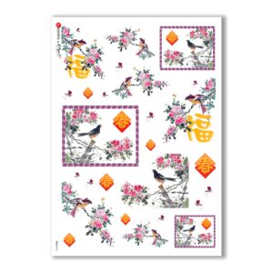 FOLK-0016. Papel de Arroz étnico para decoupage.