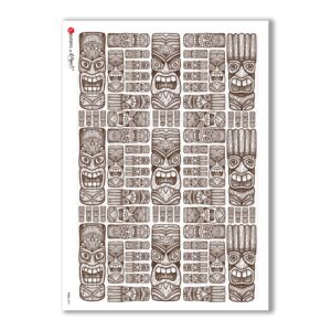 FOLK-0072. Papel de Arroz étnico para decoupage.