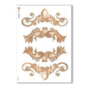 FRAME-0004. Papel de Arroz marcos para decoupage.