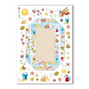 FRAME-0010. Papel de Arroz marcos para decoupage.