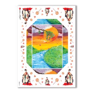 FRAME-0013. Papel de Arroz marcos para decoupage.