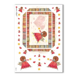 FRAME-0015. Papel de Arroz marcos para decoupage.