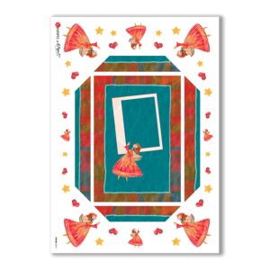 FRAME-0016. Papel de Arroz marcos para decoupage.