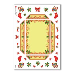 FRAME-0017. Papel de Arroz marcos para decoupage.
