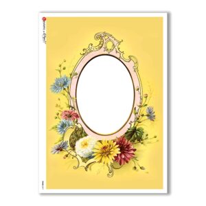 FRAME-0019. Papel de Arroz marcos para decoupage.