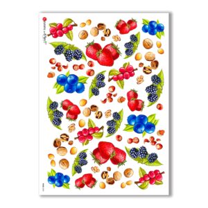FOOD-0005. Papel de Arroz comida para decoupage.