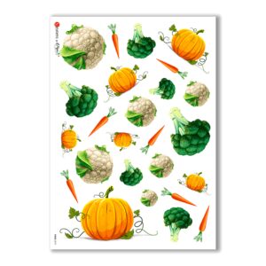 FOOD-0010. Papel de Arroz comida para decoupage.