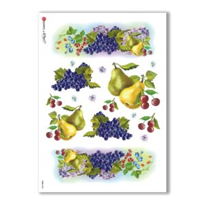 FOOD-0035. Papel de Arroz comida para decoupage.
