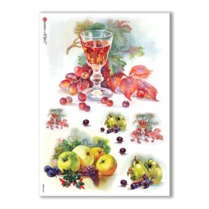 FOOD-0050. Papel de Arroz comida para decoupage.
