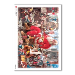 CHRISTMAS-0050. Papel de Arroz Navidad para decoupage.