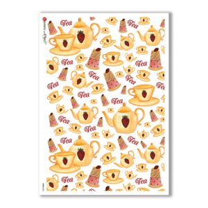FOOD-0065. Papel de Arroz comida para decoupage.