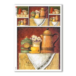 FOOD-0081. Papel de Arroz comida para decoupage.