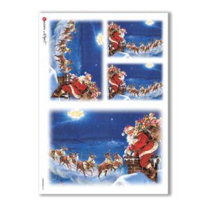 CHRISTMAS-0057. Papel de Arroz Navidad para decoupage.